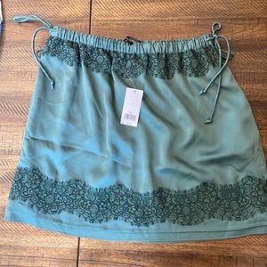 Banana Republic Embroidered Lace Trim Skirt